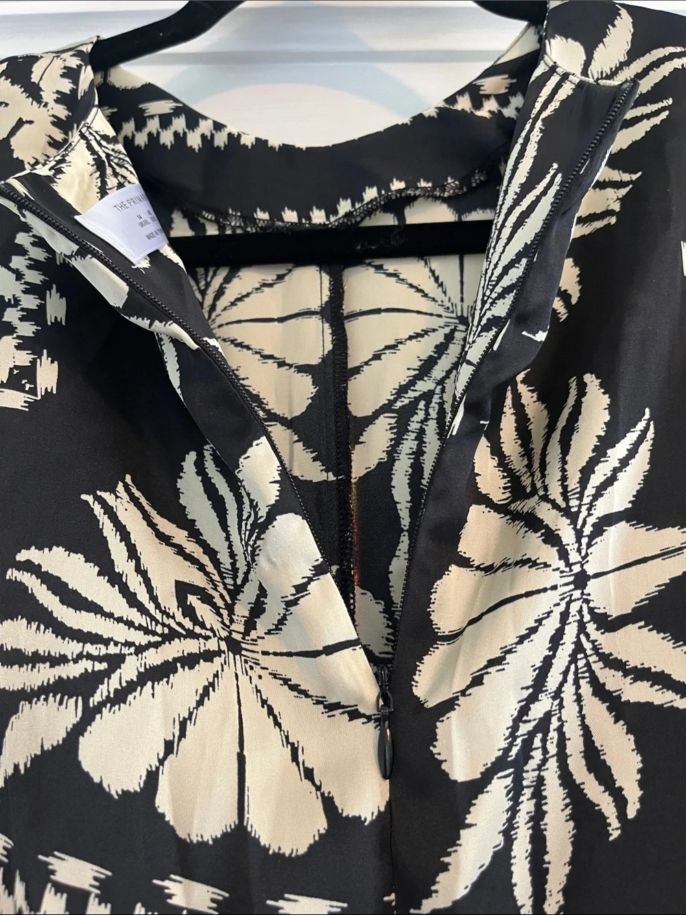 Primark Black & Cream Printed Midi Dress - Women's - Picture 7 of 8